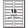 Avery Extra-Large TrueBlock File Folder Labels with Sure Feed Technology, 0.94 x 3.44, White, 18/Sheet, 25 Sheets/Pack AVE5027