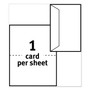 Avery Half-Fold Greeting Cards with Matching Envelopes, Inkjet, 85 lb, 5.5 x 8.5, Matte White, 1 Card/Sheet, 30 Sheets/Box