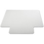 deflecto DuraMat Moderate Use Chair Mat for Low Pile Carpet, 46 x 60, Wide Lipped, Clear