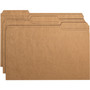 Smead Heavyweight Kraft File Folder, 1/3-Cut Tabs: Assorted, Legal Size, 0.75" Expansion, 11-pt Kraft, Brown, 100/Box