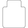 CHAIR MAT;45X53;AVG LIP;CR