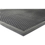 Genuine Joe Clean Step Scraper Floor Mats - Outside Entrance, Outdoor - 60" Length x 36" Width - Rubber - Black