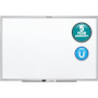 Quartet Classic Magnetic Whiteboard - 60" (5 ft) Width x 36" (3 ft) Height - White Painted Steel Surface - Silver Aluminum Frame - Horizontal/Vertical - Magnetic
