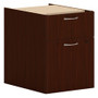 HON Mod HLPLPHBF Pedestal - 20" Height x 15" Width x 20" Depth - 2 x Box, File Drawer(s) - Finish: Traditional Mahogany