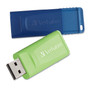Verbatim Store 'n' Go USB Flash Drive, 32 GB, Assorted Colors, 2 Pack
