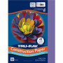 Tru-Ray Heavyweight Construction Paper - 0.50" Height x 12" Width x 9" Length - Violet - Sulphite