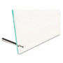 deflecto Superior Image Beveled Edge Sign Holder, Letter Insert, Clear/Green-Tinted Edges