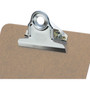 Officemate Hardboard Clipboards - 1" Clip Capacity - 6" x 9" Sheet Size - Clamp - Hardboard - Brown