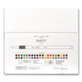 uniball EMOTT ever fine Porous Point Pen, Stick, Fine 0.4 mm, Assorted Ink Colors, White Barrel, 40/Pack
