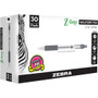 Zebra Pen Z-Grip Retractable Ballpoint Pens - 0.7 mm Pen Point - Retractable - Black Ink - (ZEB25130)