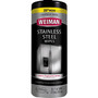 WEIMAN Stainless Steel Wipes, 1-Ply, 7 x 8, White, 30/Canister, 4 Canisters/Carton