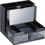 Officemate VersaPlus Desk Organizer - 9 Compartment(s) - 5.50" Height x 6.19" Width x 6.31" Depth - Desktop - Black - Plastic