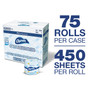 Charmin Commercial Bathroom Tissue, Septic Safe, Individually Wrapped, 2-Ply, White, 450 Sheets/Roll, 75 Rolls/Carton (PGC71693) View Product Image