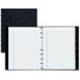 Rediform NotePro Twin-wire Composition Notebook - 150 Sheets - Twin Wirebound - 7 1/4" x 9 1/4" Sheet Size - White Paper - Black Lizard Cover