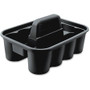 Rubbermaid Commercial Deluxe Carry Caddy - 15" Length x 10.90" Width x 7.40" Height - Ergonomic Design, Comfortable, Handle, Heavy Duty - Black