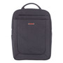Swiss Mobility Cadence 2 Section Business Backpack, Fits Devices Up to 15.6", Polyester, 6 x 6 x 17, Charcoal
