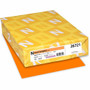 Exact Brights Smooth Colored Paper - Orange - Letter - 8 1/2" x 11" - 50 lb Basis Weight - Smooth