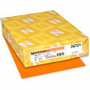 Exact Brights Smooth Colored Paper - Orange - Letter - 8 1/2" x 11" - 50 lb Basis Weight - Smooth