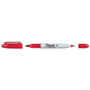 Sharpie Twin-Tip Permanent Marker, Extra-Fine/Fine Bullet Tips, Red, Dozen (SAN32002) View Product Image