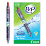 Pilot B2P Bottle-2-Pen Recycled Gel Pen, Retractable, Fine 0.7 mm, Red Ink, Translucent Blue Barrel
