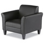 Alera Reception Lounge Sofa Series Club Chair, 35.43" x 30.7" x 32.28", Black Seat, Black Back, Black Base (ALERL23LS10B) View Product Image