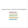 Sharpie Liquid Pen Style Highlighters, Assorted Ink Colors, Chisel Tip, Assorted Barrel Colors, 5/Set