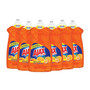 Ajax Dish Detergent, Liquid, Antibacterial, Orange, 52 oz, Bottle, 6/Carton