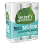 Seventh Generation 100% Recycled Bathroom Tissue - 2 Ply - 240 Sheets/Roll - White - Paper