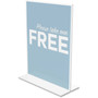 deflecto Classic Image Double-Sided Sign Holder, 8.5 x 11 Insert, Clear (DEF69201) View Product Image