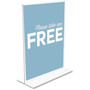 deflecto Classic Image Double-Sided Sign Holder, 8.5 x 11 Insert, Clear