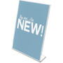 deflecto Classic Image Slanted Sign Holder, Portrait, 8.5 x 11 Insert, Clear (DEF69701) View Product Image