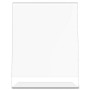 deflecto Classic Image Slanted Sign Holder, Portrait, 8.5 x 11 Insert, Clear