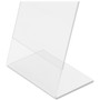 deflecto Classic Image Slanted Sign Holder, Portrait, 8.5 x 11 Insert, Clear