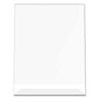 deflecto Classic Image Slanted Sign Holder, Portrait, 8.5 x 11 Insert, Clear