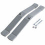 Lorell Panel System Feet - 2" Width x 18.38" Depth x 1.88" Height - Aluminum - Aluminum