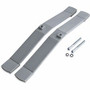 Lorell Panel System Feet - 2" Width x 18.38" Depth x 1.88" Height - Aluminum - Aluminum