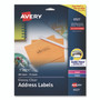 Avery Glossy Clear Easy Peel Mailing Labels w/ Sure Feed Technology, Inkjet/Laser Printers, 1 x 2.63, 30/Sheet, 10 Sheets/Pack