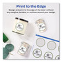 Avery Round Print-to-the Edge Labels with SureFeed and EasyPeel, 2" dia, Matte White, 300/Pack Avery Round Print-to-the Edge Labels with SureFeed and EasyPeel, 2" dia, Matte White, 300/Pack