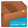 Pendaflex Heavy-Duty Open-Top Expanding Stadium File, 21 Sections, 1/3-Cut Tabs, Legal Size, Redrope