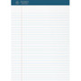 Business Source Premium Writing Pad - 50 Sheets - 0.20" Height x 8.5" Width x 11.8" Length - White Paper - Tear Proof, Sturdy Back, Bleed-free