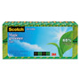 Scotch Magic Greener Tape, 1" Core, 0.75" x 75 ft, Clear, 24/Pack