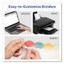 Avery Insertable Style Edge Tab Plastic Dividers, 7-Hole Punched, 5-Tab, 8.5 x 5.5, Translucent, 1 Set