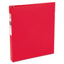 Avery Economy Non-View Binder with Round Rings, 3 Rings, 1" Capacity, 11 x 8.5, Red, (3310)