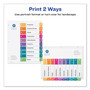 Avery Customizable TOC Ready Index Multicolor Tab Dividers, Uncollated, 10-Tab, 1 to 10, 11 x 8.5, White, 24 Sets
