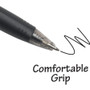 BIC BU3 Ballpoint Pen, Retractable, Bold 1 mm, Black Ink, Smoke/Black Barrel, Dozen (BICBU311BK) View Product Image