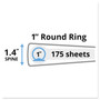 Avery Mini Size Durable View Binder with Round Rings, 3 Rings, 1" Capacity, 8.5 x 5.5, Black