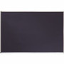 Quartet DuraMax Porcelain Magnetic Chalkboard - 72" (6 ft) Width x 48" (4 ft) Height - Black Porcelain Surface - Silver Aluminum Frame - Horizontal - Magnetic