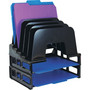 Officemate Tray/Incline Sorter Combo - 5 Compartment(s) - 14" Height x 9.12" Width x 13.50" Depth - Desktop - Stackable - Black