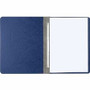ACCO Presstex Letter Recycled Report Cover - 3" Folder Capacity - 8 1/2" x 11" - 20 pt. - Dark Blue - 30% Recycled