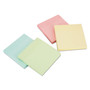 Universal Self-Stick Note Pad Cabinet Pack, 3" x 3", Assorted Pastel Colors, 90 Sheets/Pad, 24 Pads/Pack (UNV35695) View Product Image